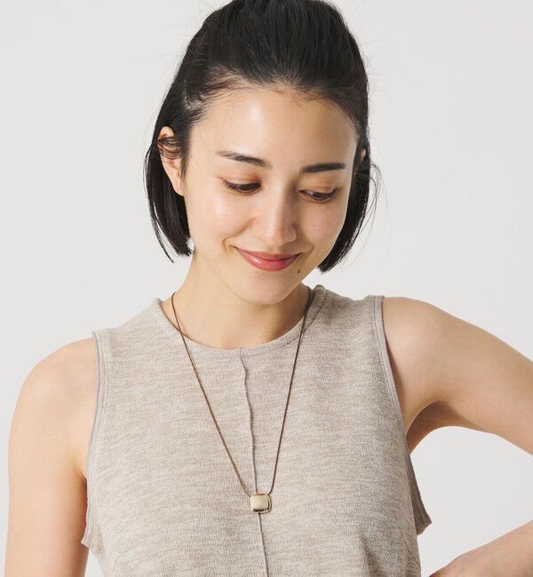 BEAUTY&YOUTH UNITED ARROWS「メタル スクエアモチーフ チョーカー」|ネックレス|