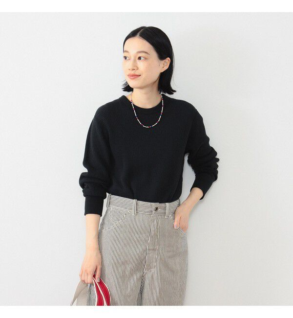 BEAMSBOY「コットン サーマル クルーネック ロングスリーブ Tシャツ」|Tシャツ・カットソー|