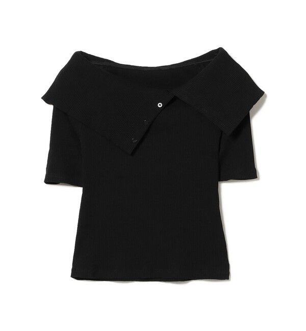 Ray BEAMS 「ビッグカラー オフショルダー Tシャツ」|Tシャツ・カットソー|