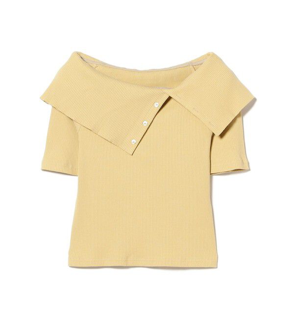 Ray BEAMS 「ビッグカラー オフショルダー Tシャツ」|Tシャツ・カットソー|