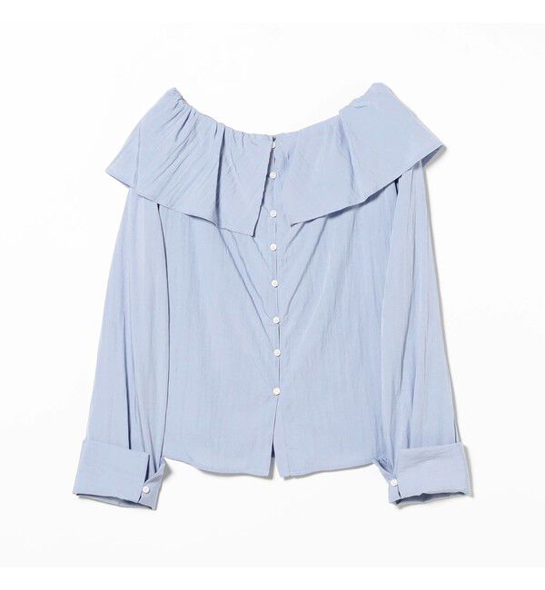 Ray BEAMS 「ラッフル オフショルダー ブラウス」|シャツ・ブラウス|