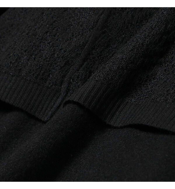 Ray BEAMS 「レース編み レイヤード プルオーバー」|ニット・セーター|