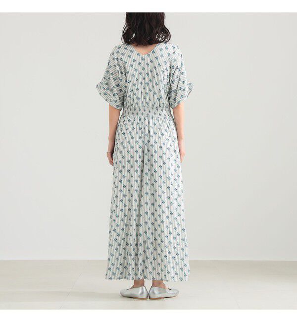 Demi-Luxe BEAMS 「ne Quittez pas / スモール フラワー ギャザー ワンピース」|ワンピース|