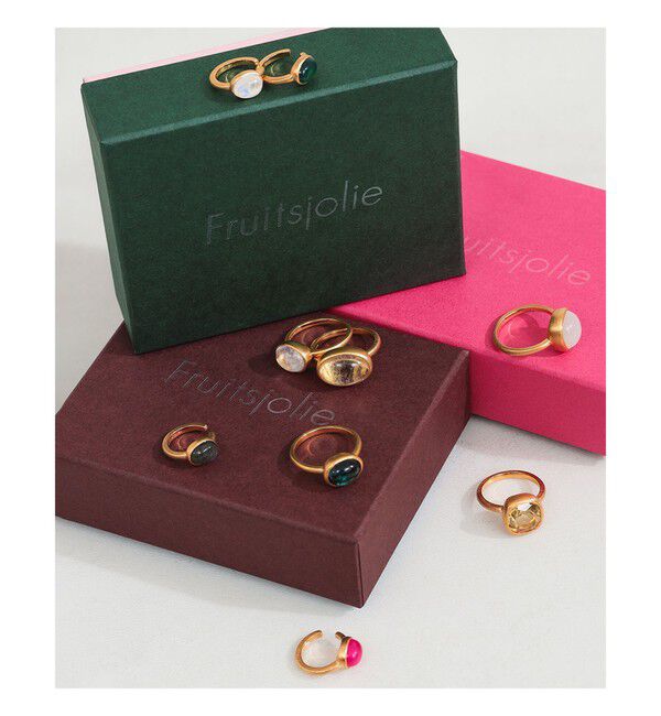 Demi-Luxe BEAMS 「Fruitsjolie / レインボームーンストーン イヤーカフ」|その他|