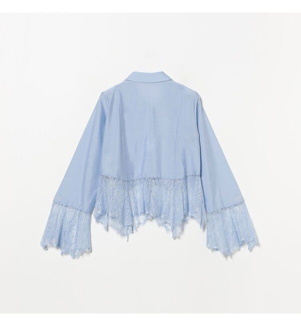 Ray BEAMS 「レース キリカエ フレア スリーブ シャツ」|シャツ・ブラウス|