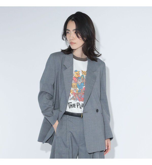 BEAMSBOY「maturely / ティー ダブ ダブル ブレステッド ジャケット」|テーラードジャケット|GREY