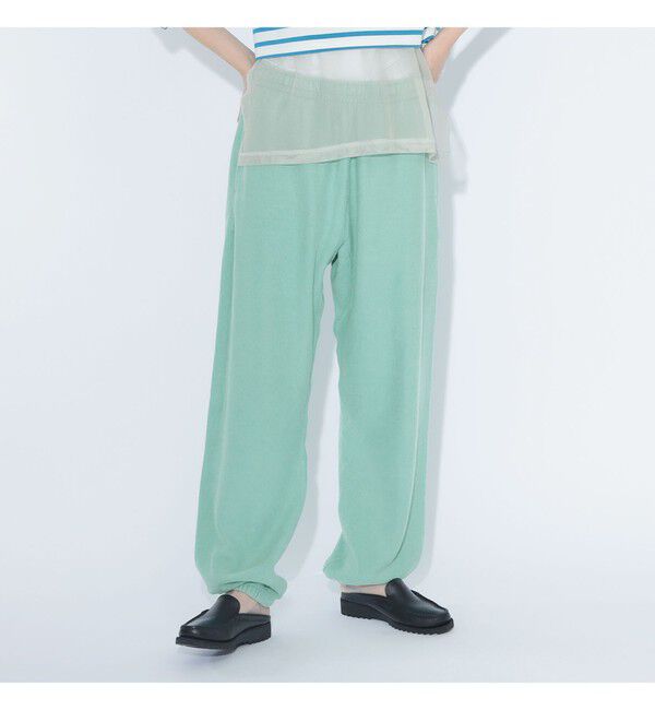 BEAMSBOY「【別注】Healthknit &times; maturely / トンプキンス スウェット パンツ」|チノ|TURQUOISE