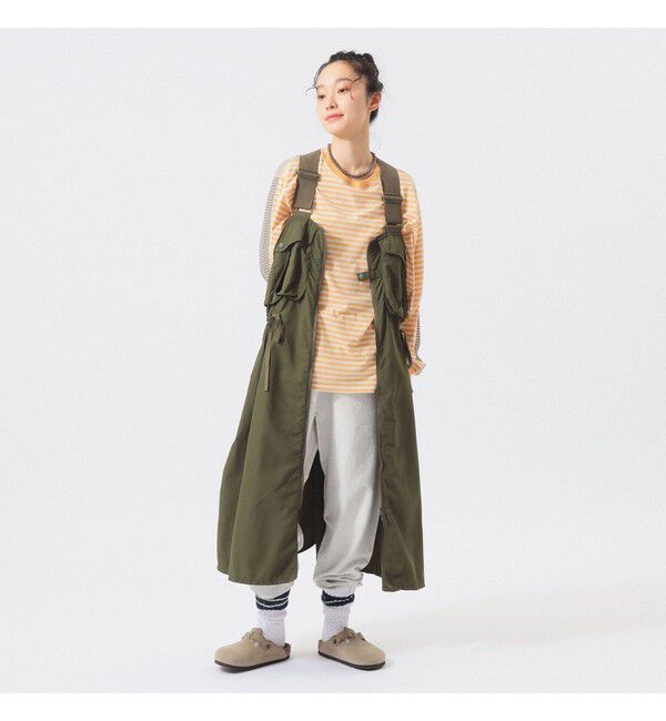 BEAMSBOY「ナイロン フィッシング ベスト アレンジ ワンピース」|ワンピース|OLIVE
