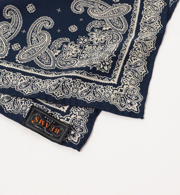 BEAMS PLUS「BEAMS PLUS / Pocket Chief Silk Bandana」|ハンカチ|