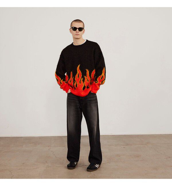 BEAMS「ワイドストレート デニムパンツ」|デニム|