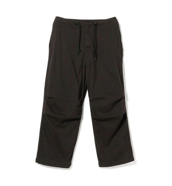 BEAMS「ブラッシュ オーバーパンツ」|チノ|BLACK