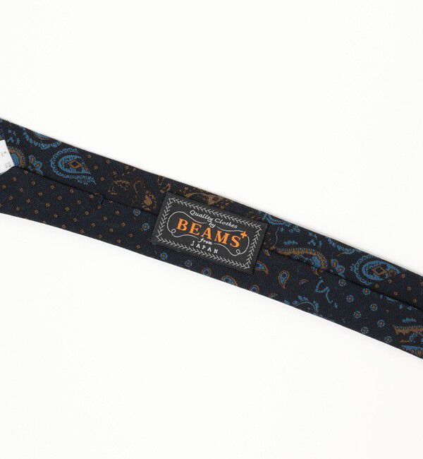 BEAMS PLUS「BEAMS PLUS / ペイズリープリント ウール シルク タイ」|ネクタイ・蝶ネクタイ|