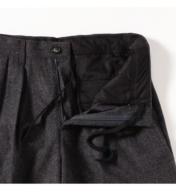 BEAMS「フランネル ワイド スラックス」|チノ|