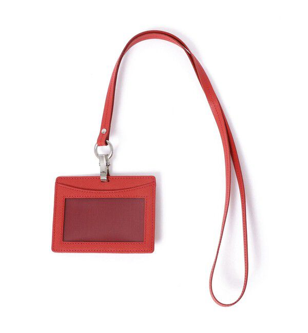 SHIPS「SHIPS: 【SAFFIANO LEATHER】イタリアンレザー IDケース」|その他|レッド