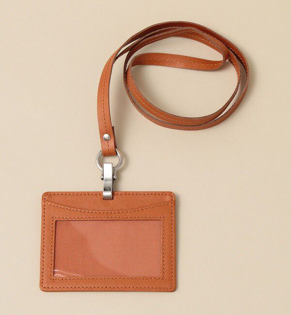 SHIPS「SHIPS: 【SAFFIANO LEATHER】イタリアンレザー IDケース」|その他|オレンジ