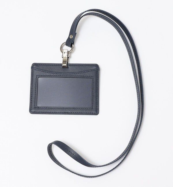 SHIPS「SHIPS: 【SAFFIANO LEATHER】イタリアンレザー IDケース」|その他|ネイビー