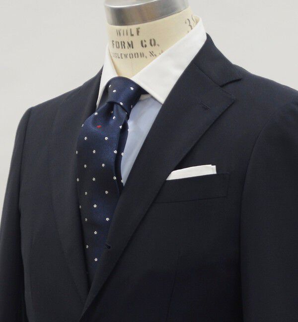 SHIPS「SHIPS: ワンポイント フラワー コモン ネクタイ」|ネクタイ・蝶ネクタイ|コバルトブルー