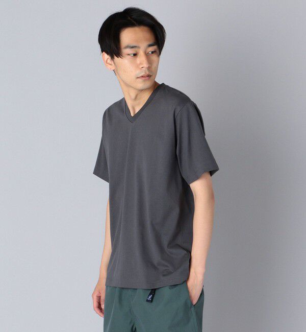 SHIPS「SHIPS: 抗菌・防臭 NANO-FINE（R） コットン Vネック Tシャツ」|Tシャツ・カットソー|
