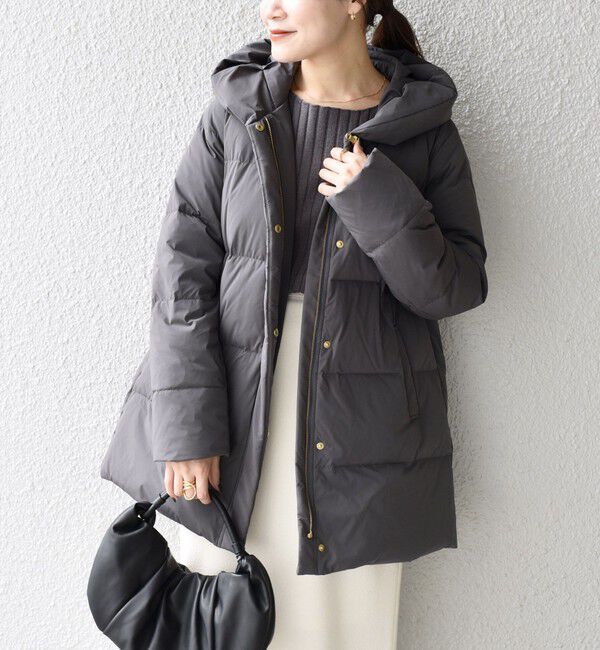 SHIPS for women「*〈手洗い可能〉ショールカラー ミディ ダウン ◇」|その他|