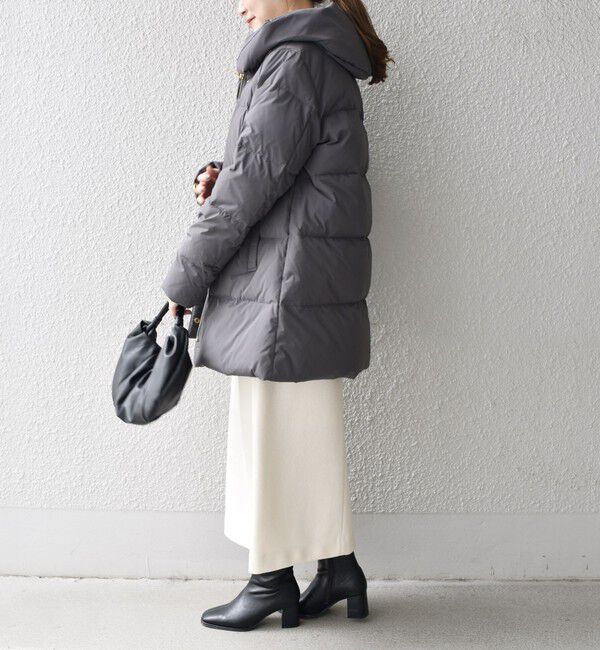 SHIPS for women「*〈手洗い可能〉ショールカラー ミディ ダウン ◇」|その他|