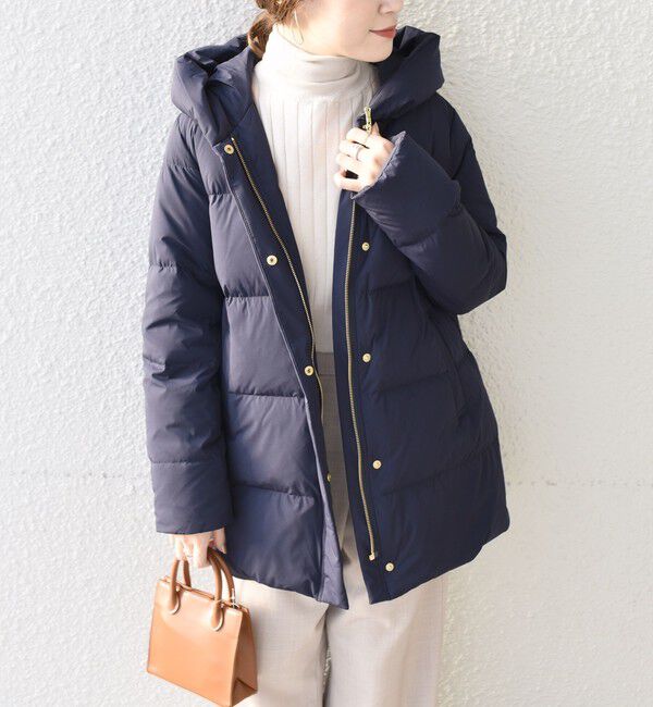 SHIPS for women「*〈手洗い可能〉ショールカラー ミディ ダウン ◇」|その他|