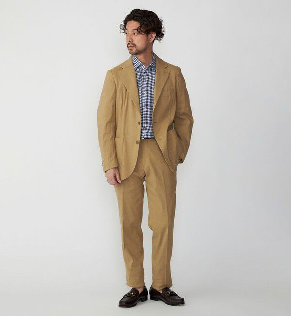 SHIPS「SHIPS:〈セットアップ対応/手洗い可能〉 イージー リネン ストレッチ ジャケット」|テーラードジャケット|