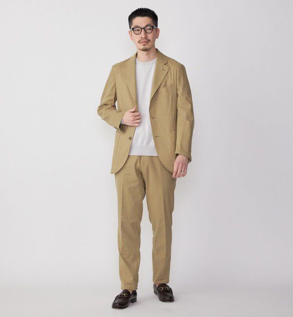 SHIPS「SHIPS:〈セットアップ対応/手洗い可能〉 イージー リネン ストレッチ ジャケット」|テーラードジャケット|