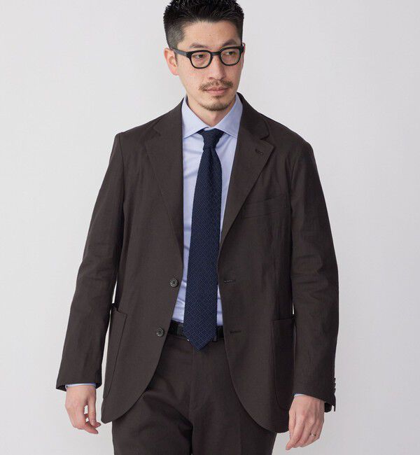 SHIPS「SHIPS:〈セットアップ対応/手洗い可能〉 イージー リネン ストレッチ ジャケット」|テーラードジャケット|