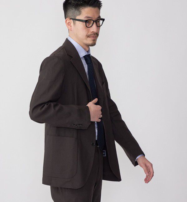 SHIPS「SHIPS:〈セットアップ対応/手洗い可能〉 イージー リネン ストレッチ ジャケット」|テーラードジャケット|