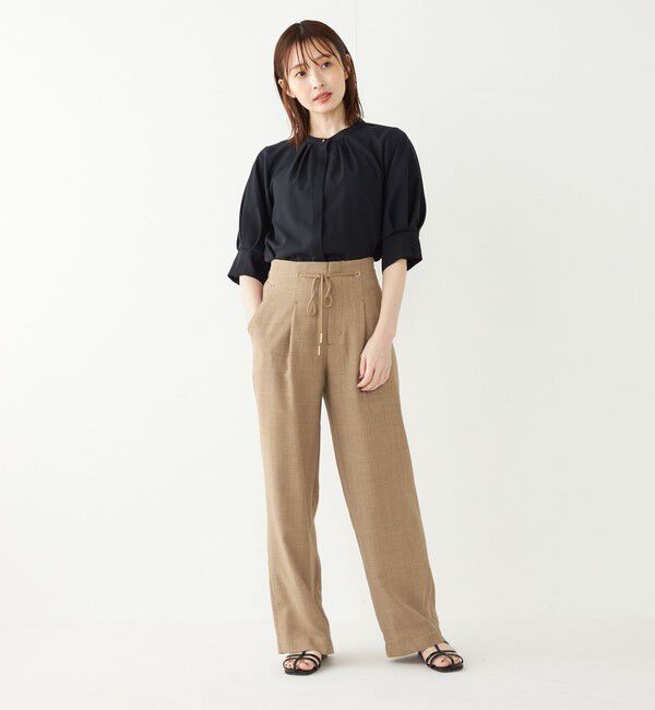 SHIPS Colors 「SHIPS Colors:〈洗濯機可能〉ジョーゼット タック スリーブ ブラウス◇」|シャツ・ブラウス|