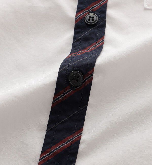 SHIPS KIDS「SHIPS KIDS:100～130cm / オックスフォード バンドカラー シャツ」|シャツ・ブラウス|