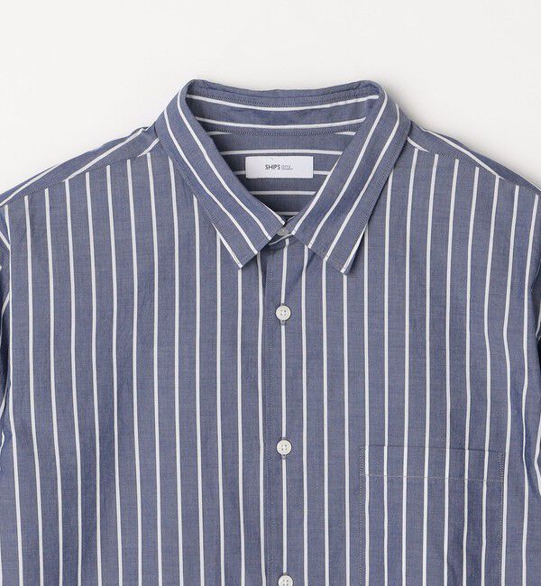 SHIPS any「SHIPS any: ストライプ / ソリッド リラックス レギュラーカラー シャツ 24SS◇」|シャツ・ブラウス|