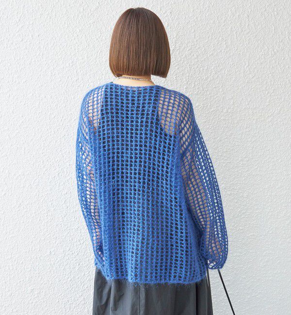 SHIPS for women「〈手洗い可能〉モヘヤ メッシュ プルオーバー◇」|ニット・セーター|