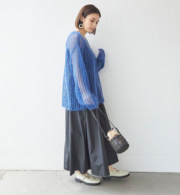 SHIPS for women「〈手洗い可能〉モヘヤ メッシュ プルオーバー◇」|ニット・セーター|
