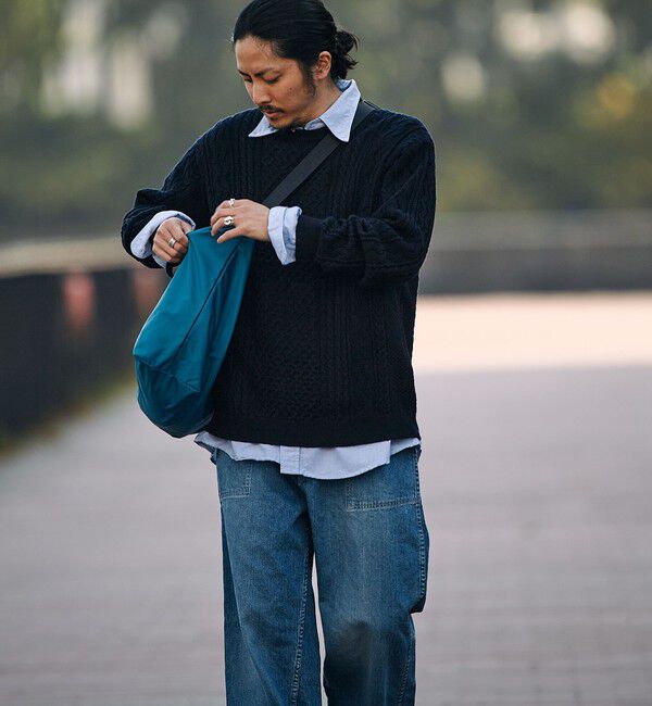 SHIPS「SHIPS:〈手洗い可能〉ランダム アラン クルーネック プルオーバー ニット」|ニット・セーター|