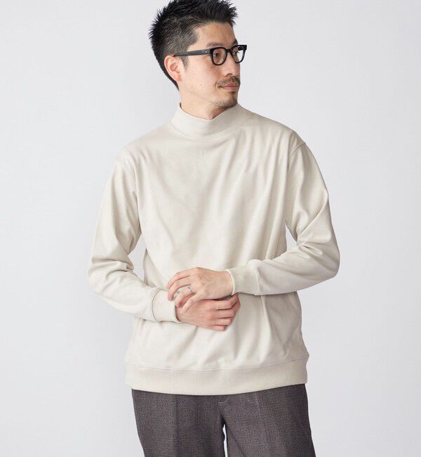 SHIPS「SHIPS: 〈吸湿発熱〉モイスチャー ウォーム モックネック プルオーバー」|Tシャツ・カットソー|シルバーグレー