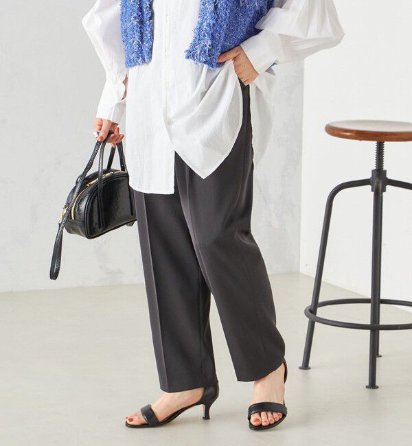 SHIPS for women「〈手洗い可能〉強撚 へビー ツイル テーパード パンツ 24SS ◇」|その他|