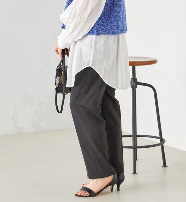 SHIPS for women「〈手洗い可能〉強撚 へビー ツイル テーパード パンツ 24SS ◇」|その他|