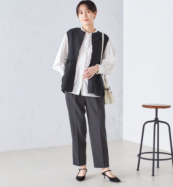 SHIPS for women「〈手洗い可能〉強撚 へビー ツイル テーパード パンツ 24SS ◇」|その他|