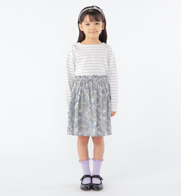 SHIPS KIDS「SHIPS KIDS:100～130cm / ボーダー 長袖 TEE」|Tシャツ・カットソー|