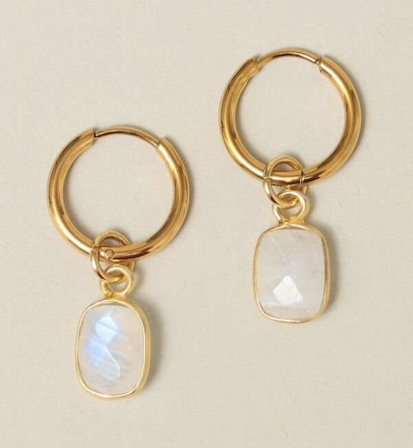 quaranciel「quaranciel: カラー ストーン フープ ピアス」|ピアス|