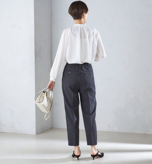 SHIPS for women「〈洗濯機可能〉サイドライン デザイン ストレッチ テーパード パンツ 24SS ◇」|その他|