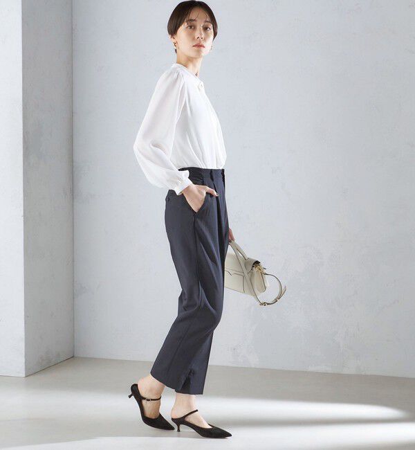 SHIPS for women「〈洗濯機可能〉サイドライン デザイン ストレッチ テーパード パンツ 24SS ◇」|その他|