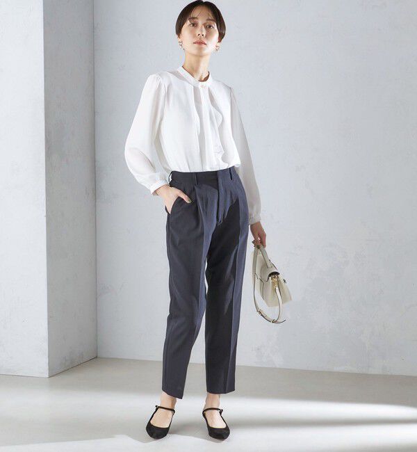 SHIPS for women「〈洗濯機可能〉サイドライン デザイン ストレッチ テーパード パンツ 24SS ◇」|その他|