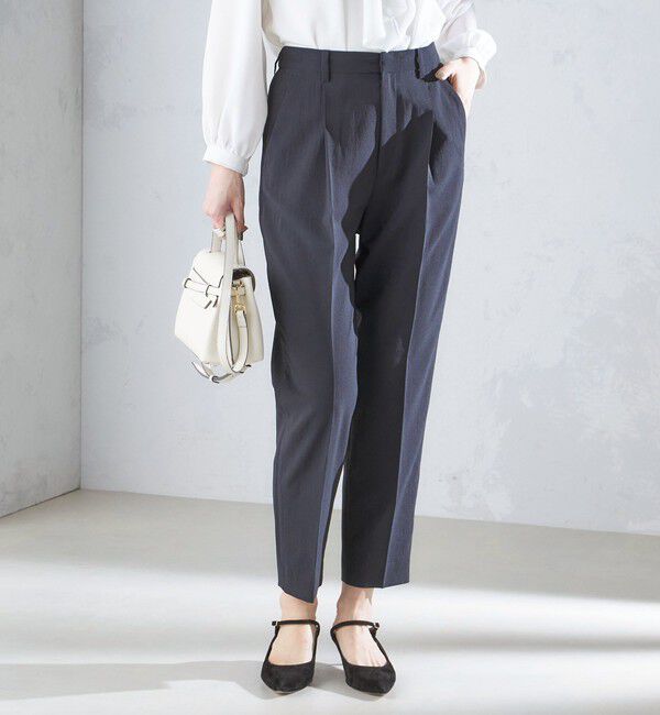 SHIPS for women「〈洗濯機可能〉サイドライン デザイン ストレッチ テーパード パンツ 24SS ◇」|その他|