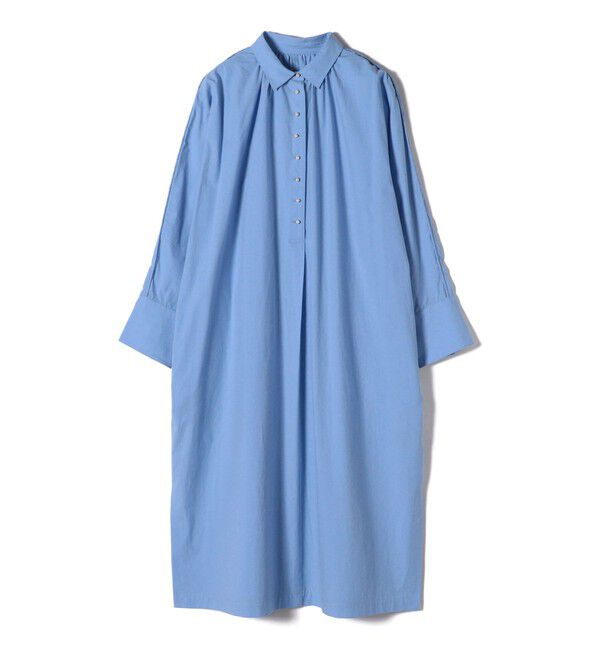 SHIPS for women「〈手洗い可能〉近江晒 タイプライター パールモチーフ ワンピース 24SS ◇」|ワンピース|