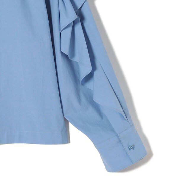 SHIPS for women「〈手洗い可能〉近江晒 タイプライター ラッフル ブラウス 24SS ◇」|シャツ・ブラウス|