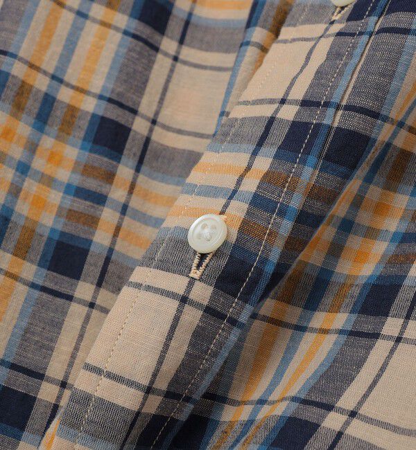 SHIPS「SHIPS: コットンリネン マドラスチェック ボタンダウン 長袖 シャツ」|シャツ・ブラウス|