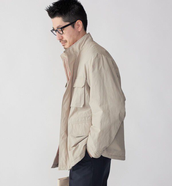 SHIPS「SHIPS: ライト ナイロン 中綿 M-65 ミリタリー ブルゾン」|ミリタリージャケット|