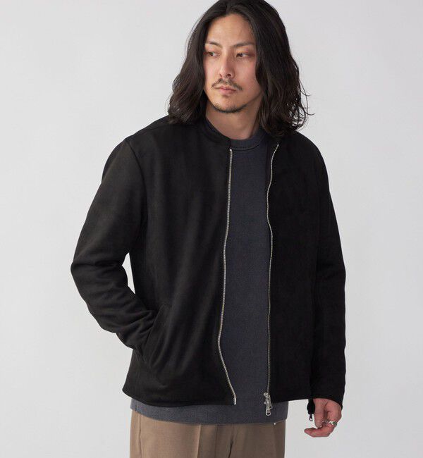 SHIPS「SHIPS: ポリエステル フェイクスエード シングル ライダース」|その他|